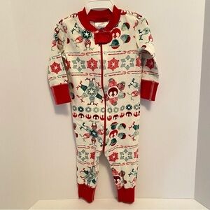 Hanna Andersson Baby Star Wars Christmas Zip-Up Sleeper Size 6-9 Months